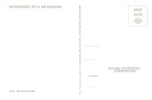 AK / Ansichtskarte Bayrischzell Panorama mit Aiplspitze Mangfallgebirge Bayrischzell