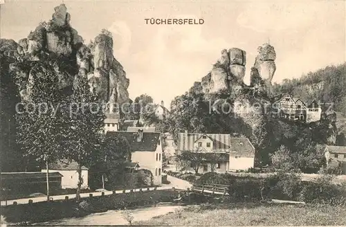 AK / Ansichtskarte Tuechersfeld Teilansicht Felsen Tuechersfeld