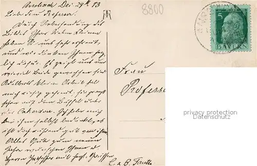 AK / Ansichtskarte Ansbach_Mittelfranken Behringer Hof Ansbach Mittelfranken