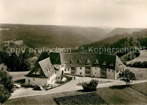 AK / Ansichtskarte Unterlengenhardt Paracelsus Haus Krankenanstalt Kurort im Schwarzwald Fliegeraufnahme Unterlengenhardt