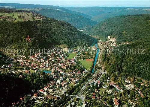 AK / Ansichtskarte Bad_Liebenzell Kurort im Schwarzwald Nagoldtal Fliegeraufnahme Bad_Liebenzell