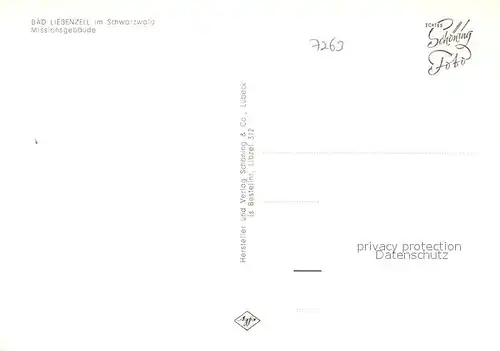 AK / Ansichtskarte Bad_Liebenzell Missionsgebaeude Kurort im Schwarzwald Bad_Liebenzell