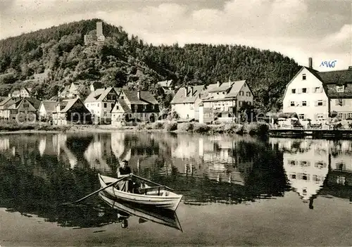 AK / Ansichtskarte Bad_Liebenzell See mit Burg Kurort im Schwarzwald Bad_Liebenzell