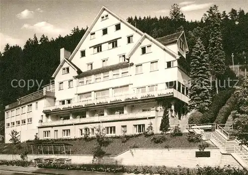 AK / Ansichtskarte Bad_Liebenzell Hugo Schaeffer Haus Kurort im Schwarzwald Kupfertiefdruck Bad_Liebenzell