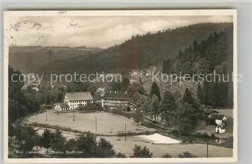 AK / Ansichtskarte Bad_Liebenzell Oberes Badhotel Kurort im Schwarzwald Bad_Liebenzell