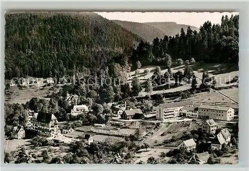 AK / Ansichtskarte Bad_Liebenzell Liebenzeller Mission Kurort im Schwarzwald Fliegeraufnahme Bad_Liebenzell