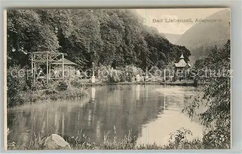 AK / Ansichtskarte Bad_Liebenzell Anlagen Kurpark Teich Bad_Liebenzell