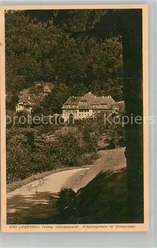 AK / Ansichtskarte Bad_Liebenzell Erholungsheim fuer Diakonissen Kurort im Schwarzwald Bad_Liebenzell