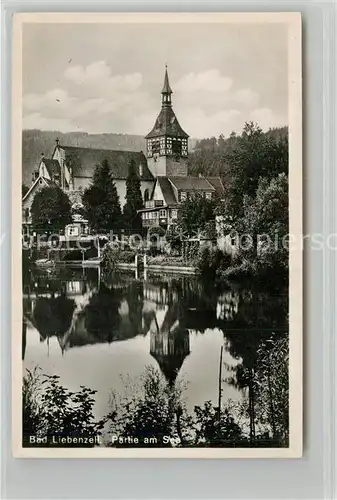 AK / Ansichtskarte Bad_Liebenzell Partie am See Kurort im Schwarzwald Bad_Liebenzell