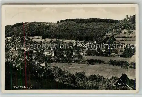 AK / Ansichtskarte Bad_Liebenzell Stadtpanorama mit Burg Kurort im Schwarzwald Bad_Liebenzell