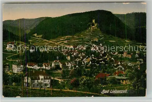 AK / Ansichtskarte Bad_Liebenzell Panorama Kurort im Schwarzwald mit Burg Bad_Liebenzell