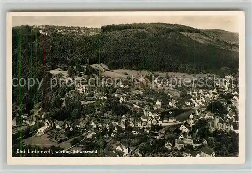 AK / Ansichtskarte Bad_Liebenzell Kurort im Schwarzwald Fliegeraufnahme Bad_Liebenzell