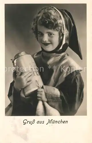 AK / Ansichtskarte Muenchner_Kindl Bierkrug Muenchen  Muenchner Kindl