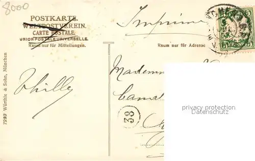 AK / Ansichtskarte Strassenbahn Muenchen Loewenbraeukeller Strassenbahn