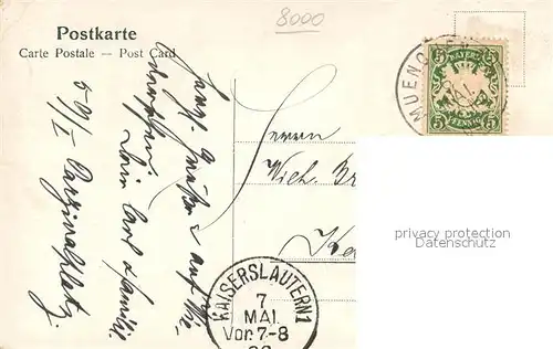 AK / Ansichtskarte Strassenbahn Muenchen Karlstor Rondell  Strassenbahn