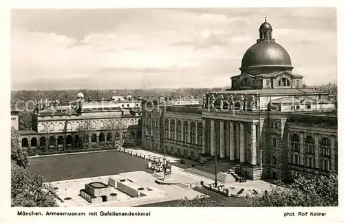 AK / Ansichtskarte Foto_Kellner_Rolf_Nr. 2313 Muenchen Armeemuseum Gefallenendenkmal Foto_Kellner_Rolf_Nr.