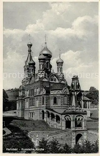 AK / Ansichtskarte Russische_Kirche_Kapelle Karlsbad  Russische_Kirche_Kapelle