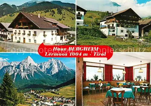 AK / Ansichtskarte Lermoos_Tirol Haus Bergheim  Lermoos Tirol