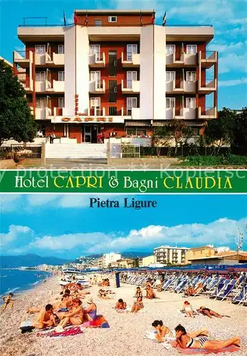 AK / Ansichtskarte Pietra_Ligure Hotel Capri Bagni Claudia Pietra Ligure