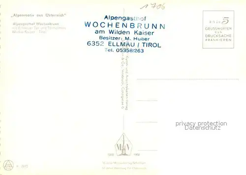AK / Ansichtskarte Ellmau_Tirol Alpengasthof Wochenbrunn Ellmau Tirol