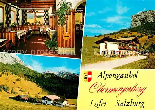 AK / Ansichtskarte Lofer Alpengasthof Obermayerberg Lofer