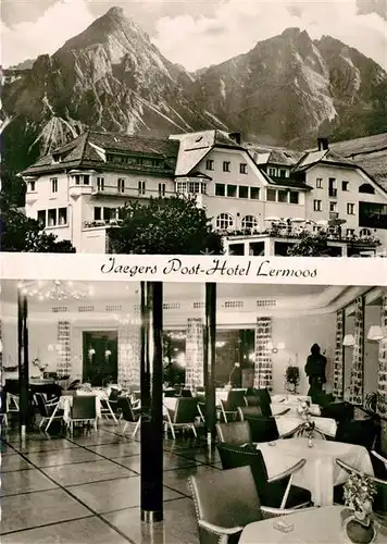 AK / Ansichtskarte Lermoos_Tirol Jaegers Post Hotel Lermoos Tirol