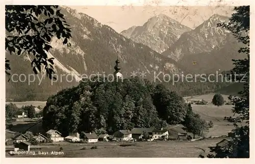 AK / Ansichtskarte Ruhpolding Panorama mit Alpen Ruhpolding