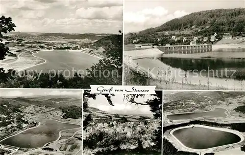 AK / Ansichtskarte Foerrenbach Landschaftspanorama mit Stausee Fliegeraufnahme Foerrenbach