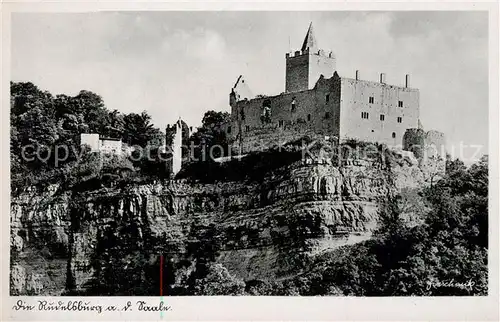 AK / Ansichtskarte Saaletal Die Rudelsburg an der Saale Saaletal