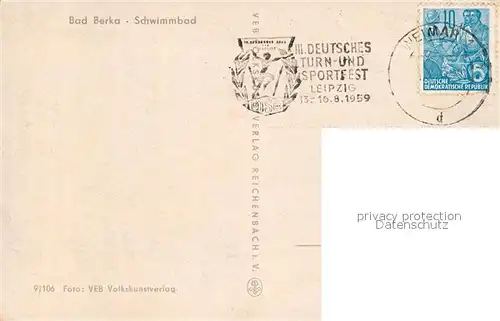 AK / Ansichtskarte Bad_Berka Schwimmbad Bad_Berka