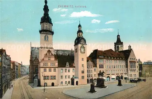 AK / Ansichtskarte Chemnitz Rathaus Chemnitz