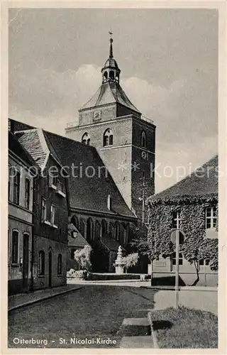 AK / Ansichtskarte Osterburg_Altmark St Nicolai Kirche Osterburg_Altmark
