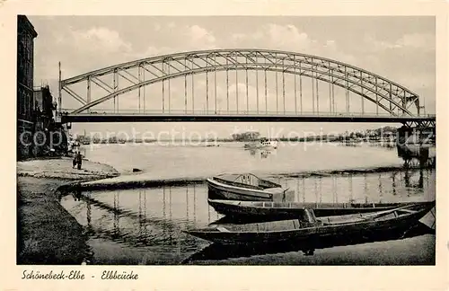 AK / Ansichtskarte Schoenebeck_Elbe Elbbruecke Schoenebeck Elbe