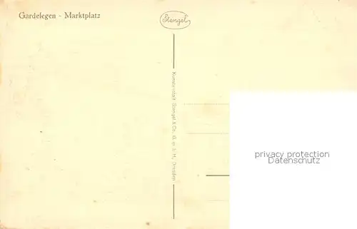 AK / Ansichtskarte Gardelegen Marktplatz Gardelegen