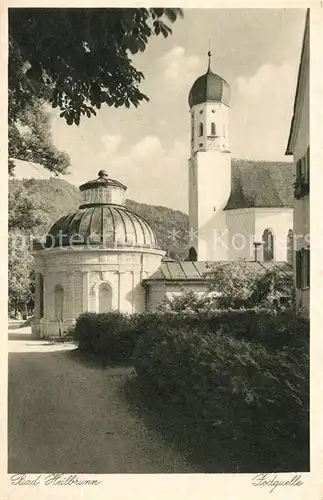 AK / Ansichtskarte Bad_Heilbrunn Jodquelle Kirche Bad_Heilbrunn