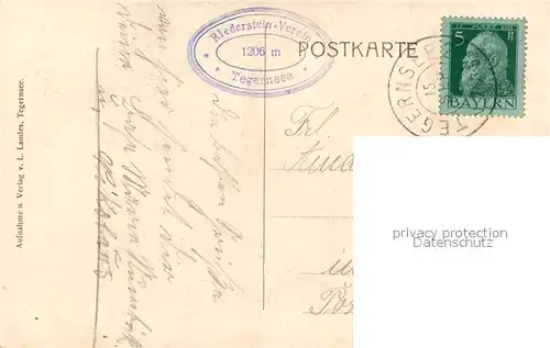 AK / Ansichtskarte Tegernsee Riedersteinkapelle Altarbild Tegernsee