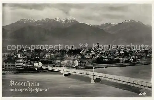 AK / Ansichtskarte Rosenheim_Bayern Panorama Rosenheim Bayern