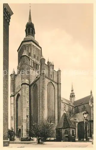 AK / Ansichtskarte Stralsund_Mecklenburg_Vorpommern Marienkirche Stralsund_Mecklenburg