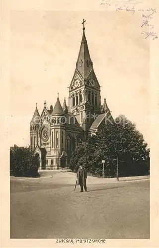 AK / Ansichtskarte Zwickau_Sachsen Moritzkirche Zwickau Sachsen