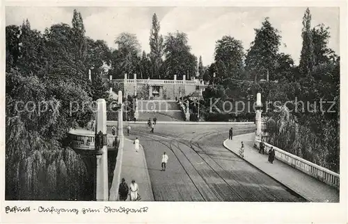 AK / Ansichtskarte Erfurt Aufgang zum Stadtpark Erfurt