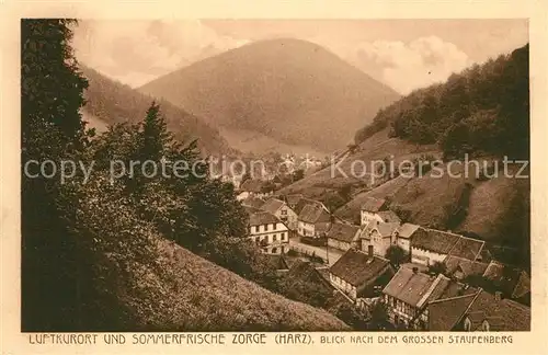 AK / Ansichtskarte Zorge Blick zum Grossen Staufenberg Zorge