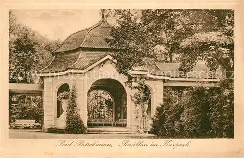 AK / Ansichtskarte Bad_Brueckenau Pavillon im Kurpark Bad_Brueckenau