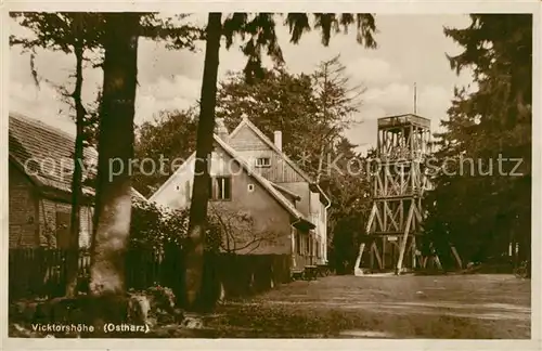 AK / Ansichtskarte Gernrode_Harz Vicktorshoehe Gernrode Harz