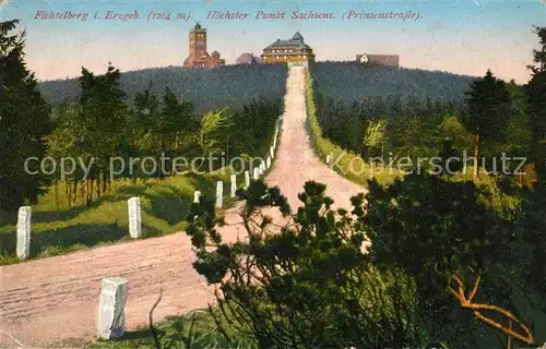 AK / Ansichtskarte Fichtelberg_Oberwiesenthal Fichtelberghaus Wetterwarte Fichtelberg