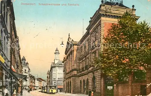 AK / Ansichtskarte Duesseldorf Schadowstrasse und Tonhalle Duesseldorf