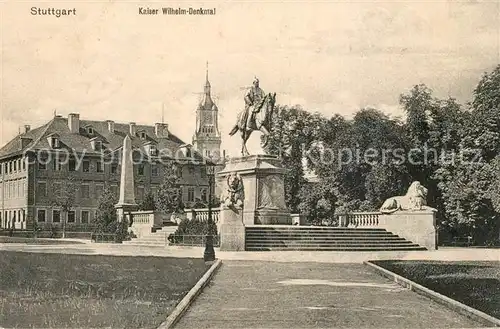 AK / Ansichtskarte Stuttgart Kaiser Wilhelm Denkmal Stuttgart
