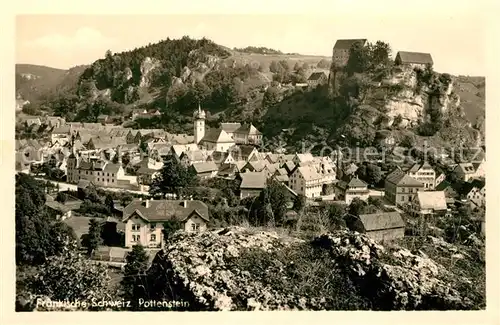 AK / Ansichtskarte Pottenstein_Oberfranken Panorama Pottenstein_Oberfranken