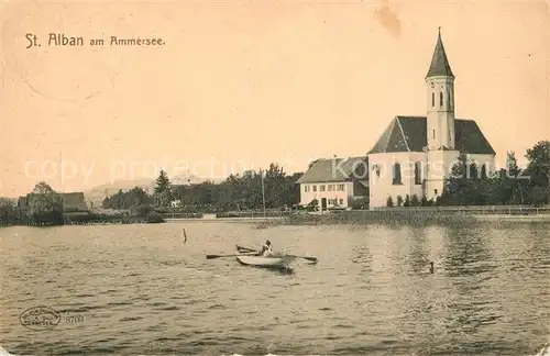 AK / Ansichtskarte St_Alban_Ammersee Kirche St_Alban_Ammersee