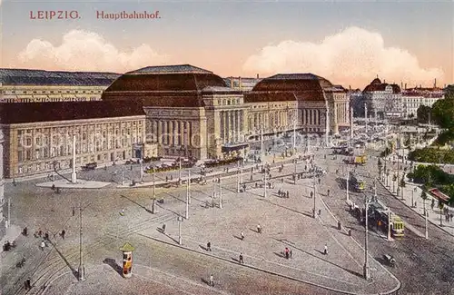 AK / Ansichtskarte Leipzig Hauptbahnhof Leipzig