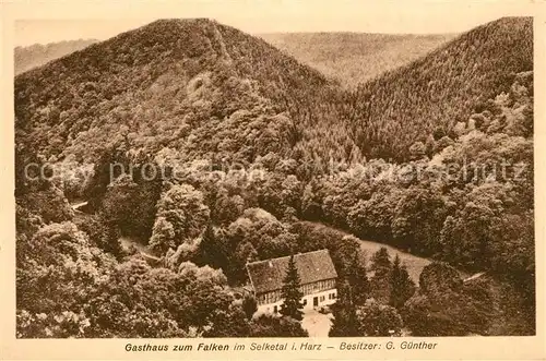 AK / Ansichtskarte Selketal Gasthaus zum Falken  Selketal